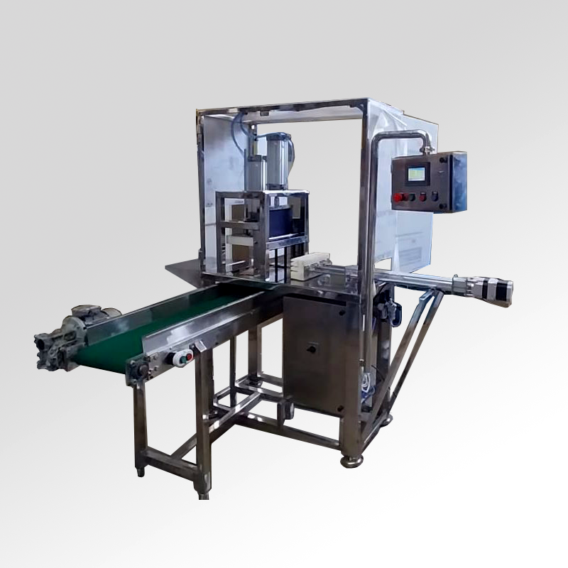 Pneumatic paneer cutting machine